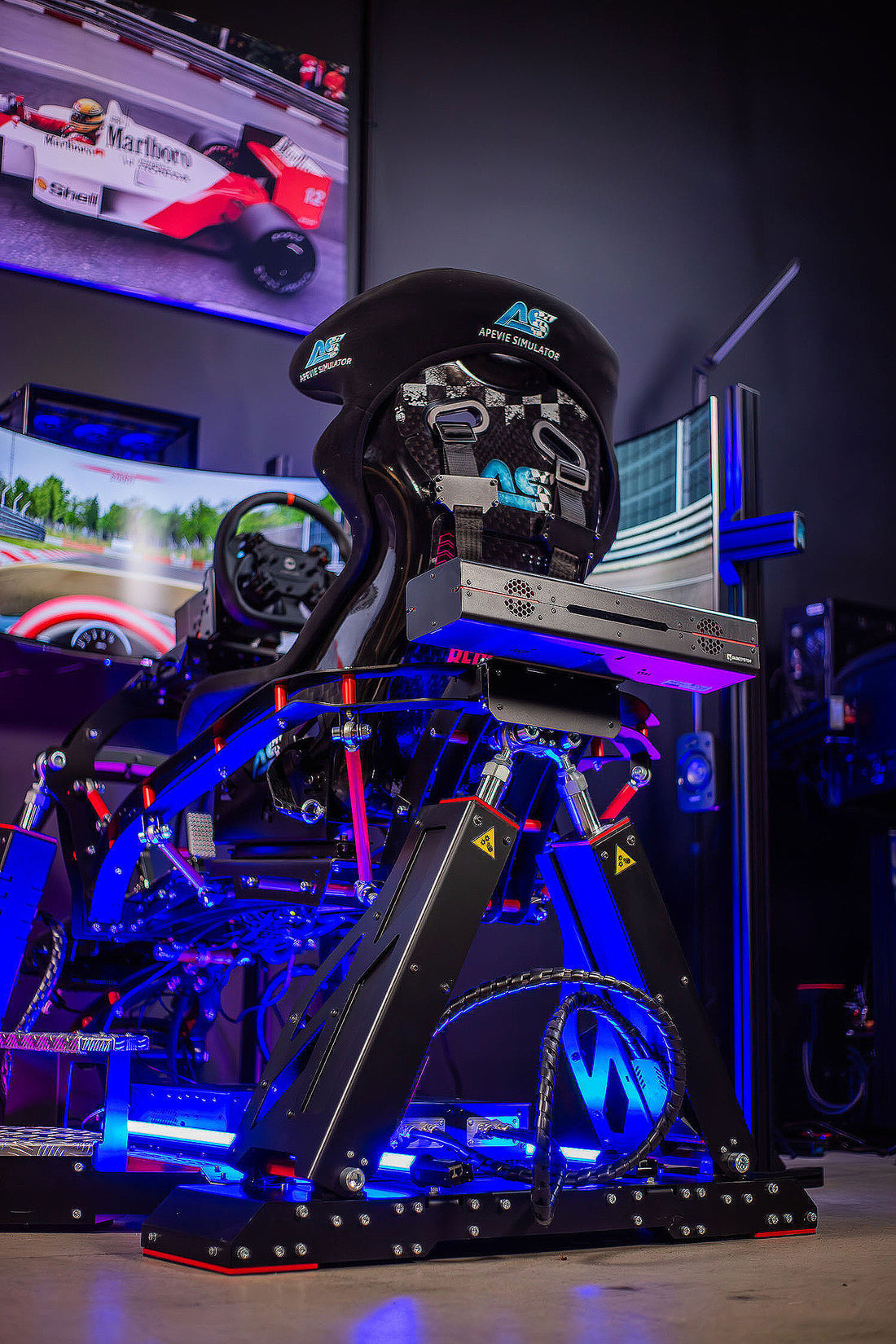 Apevie AS3 4DOF Motion Simulator with QSV20 Cockpit | Racing & Flight
